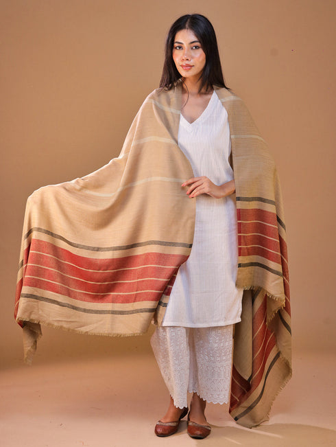Women's Jamawar Wool Shawl